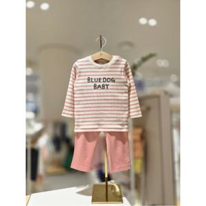 블루독베이비 10 25FW가을신상 (PK)골지 STRIPE 상하세트A (45A7067216)