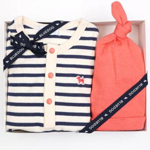 HP블루독베이비25년FW NY)골지STRIPE우주복 45A7067503