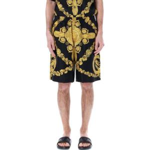 Versace 바로코 프린트 엘라스틱 웨이스트밴드 쇼츠 10024761A06819 5B000 TP943363328