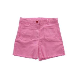 Stella McCartney Kids 프레이드 데님 카고 반바지 552PINK