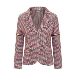 Thom Browne 체크 싱글 브레스트 트위드 재킷 FBC812TF0511 960 TP944029519