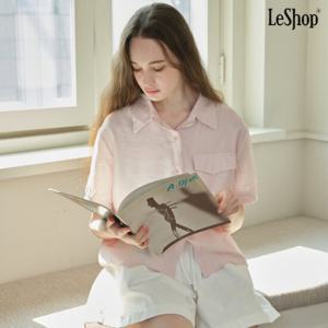 [르샵]레이스 버튼 루즈핏 반팔 셔츠 (DP2BA012A)