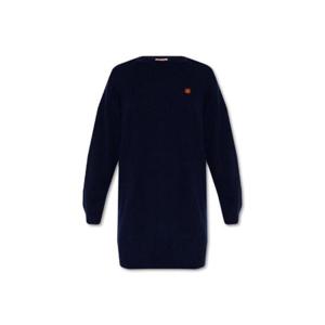 Kenzo 로고 인타르시아 크루넥 미니 니트 드레스 FC62RO3423LC 77MIDNIGHTBLUE TP944417879
