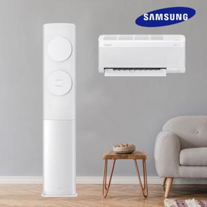 삼성 AI 투인원 인버터 무풍 클레식 2in1 에어컨 17+6평 가정용 AF70F17D11WRS 실외기 리모컨포함