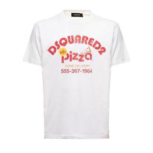 Dsquared2 로고 프린트 크루넥 티셔츠 S74GD1055S23009 100 TP944621135