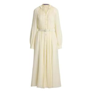 25 SS Ralph Lauren Collection 플리츠 버튼다운 미디 드레스 290P00343001 TP439412120