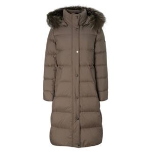 헤지스 골프 여성 24FW 스테디셀러탈착후드 덕다운 롱패딩 (BROWN) WWJU4D942W2