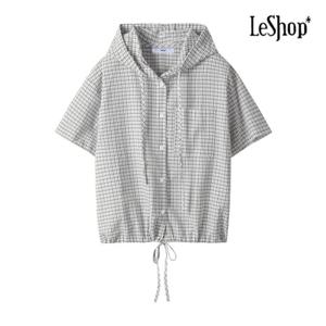 [르샵] 펍 체크 후드 스트링 셔츠 (BP6BL071A)