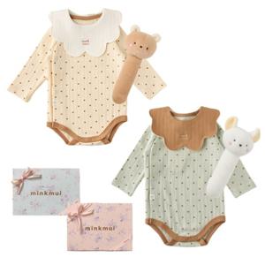 M밍크뮤D (쌍둥이선물)25년FW 쁘띠하트SET바디슈트(2벌세트) (35A7004006A)