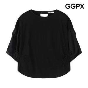 [GGPX] 노카라 백 트임 캉캉 소매 티셔츠 (GP7TS009F)