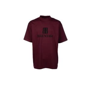 발렌시아가 반팔 티셔츠 764235TSVU4 4029 BORDEAUX