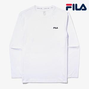 [휠라]휠라 남성 기능성 라운드 긴팔티 FS2RLF1201M WHI _ 긴팔