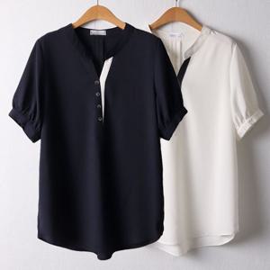 [아이우먼]위쉬몰 RI 마르넥라인블라우스(D853H506) 빅사이즈