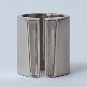 25 SS 릭오웬스 Imploded 임플로디드 컷아웃 실버톤 로고 링 반지 RJ0000115 MMTES2 1