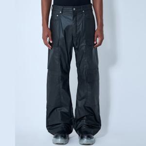 25 SS 릭오웬스 Double Cargo 더블 카고 포켓 와이드 팬츠 블랙 RU02E1340 PCT 09