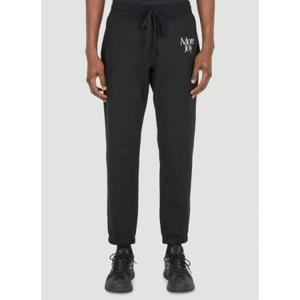 25 SS 모어조이 로고 자수 클래식 트랙 스웨트 팬츠 블랙 MJ TR567A BLACK WHITE