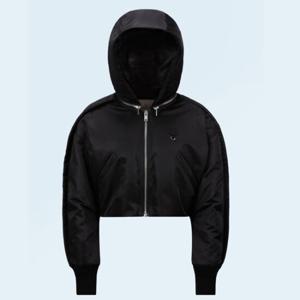 25 SS 몽클레어 X 윌로우스미스 Malek 말레크 크롭 다운 자켓 블랙 J209T1A00001 M5002