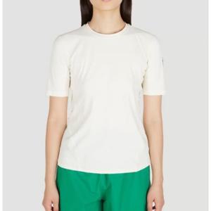 25 SS 몽클레어 그래노블 슬리브 로고 패치 반팔 티셔츠 화이트 I10988C00004 829JP 035