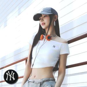 MLB 여성 스몰로고 오프숄터 반팔 티셔츠 (3FTSB6753)
