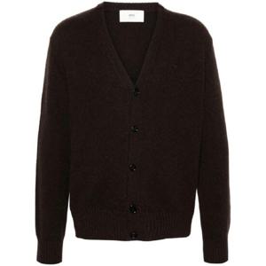 AMI Paris 하트 에이 로고 가디건 HKC157005