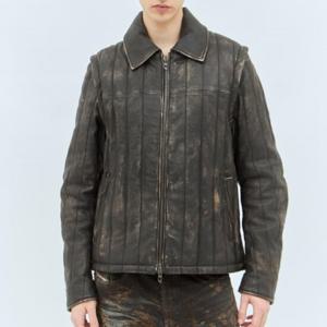 25 SS 디젤 L Albert 알버트 리브 퀼트 빈티지 레더 자켓 A15865 0IQAG 9XX