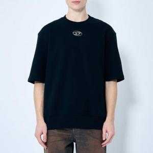 25 SS 디젤 S Cooling L1 로고 아플리케 반팔 티셔츠 블랙 A11580 0BMBJ 9XX
