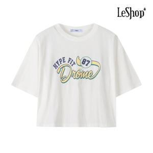 [르샵] 레터링 반팔 크롭 티셔츠 (BP7TS001A)