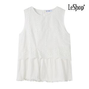 [르샵] 펀칭 레이스 나시 블라우스 (BP7BL003A)