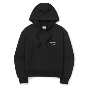 스노우피크 여성 레터링 세미크롭 후드 티셔츠 BB S24FWFHD63 BK CA CR PC