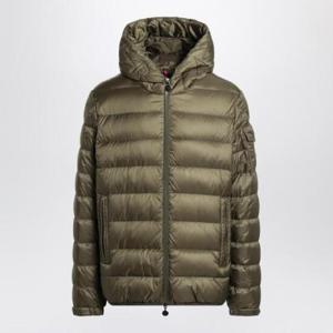 MONCLER Short zip up puffer in khaki 1A00009597YF/R_MONCL-825