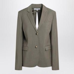 LOEWE Khaki jacket with slit on the back S359Y03XA5WO/R_LOEW-4160