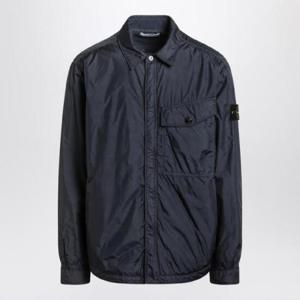 STONE ISLAND Navy blue nylon shirt jacket S15Q100006S0A23/R_STONE-V0020