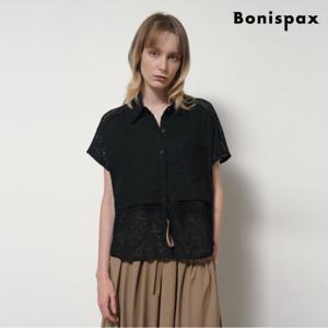 [보니스팍스]크로셰 코튼 반팔 셔츠(XP2BA055L0)