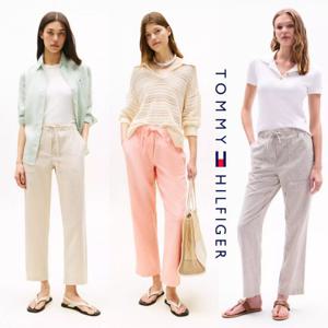타미힐피거 TOMMY HILFIGER XW04695-ACI 여자 리넨혼방 슬랙스 팬츠 바지