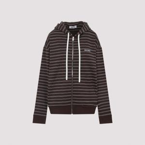 미우미우 후드 티셔츠 MJL023SOOO 174V F0O7E CACAO BIANCO