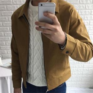 [다잇템]남성 민무늬 FW 자크 미니멀리즘 재킷 아우터 (7565239)
