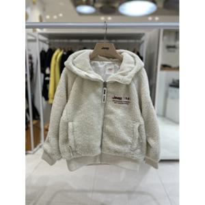 베어 자수 후드 뽀글이 점퍼 KN4TZU451-IV