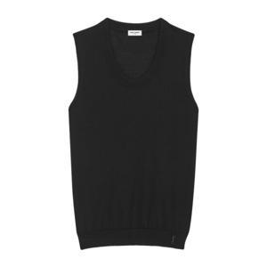 생로랑 니트조끼 774404/Y75YW 1000 NOIR