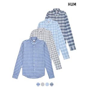 [HUM][HUM]남) 멀티 체크 슬럽셔츠(H172H203A)