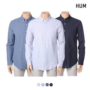 [HUM]남) 코튼린넨 베이직 셔츠(FHNECSL102P)