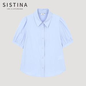 [SISTINA] 인기 베이직 퍼프 슬리브 셔츠_AWWSTO21070_LL