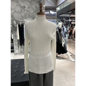 보브 VOV 터틀넥 슬림 핏 홀가먼트 니트 (7154450002)