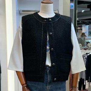 아날도바시니 DP02 트위드  베스트 AW10VT41W