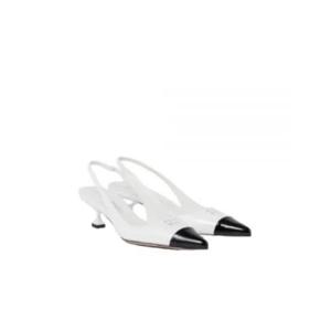 미우미우 힐 펌프스 5I899DZHVF0964 WHITE BLACK DOM