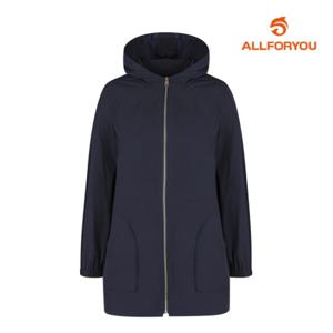 [올포유][올포유] 여성 후드 솔리드 중기장 사파리 점퍼 ALFRL23