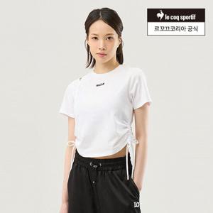 [르꼬끄공식] 여성 컷아웃 레이어드 셔링 반팔티 (QQ222ORS46)