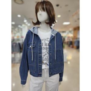 [아날도바시니] 세이브존05 줄후드 아웃포켓 데님자켓 AY04JK33S