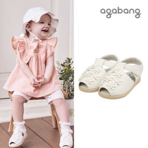[아가방]란플라워삑삑이샌들(IVORY) 01Q376551