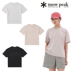 스노우피크 아스킨 여성 발포 레터링 반팔 티셔츠 (S25MWFTS87)
