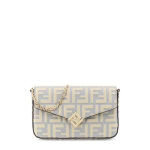 Fendi FF 다이아몬드 체인 연결 지갑 8M0509AS42 F1SL1 TP936016713